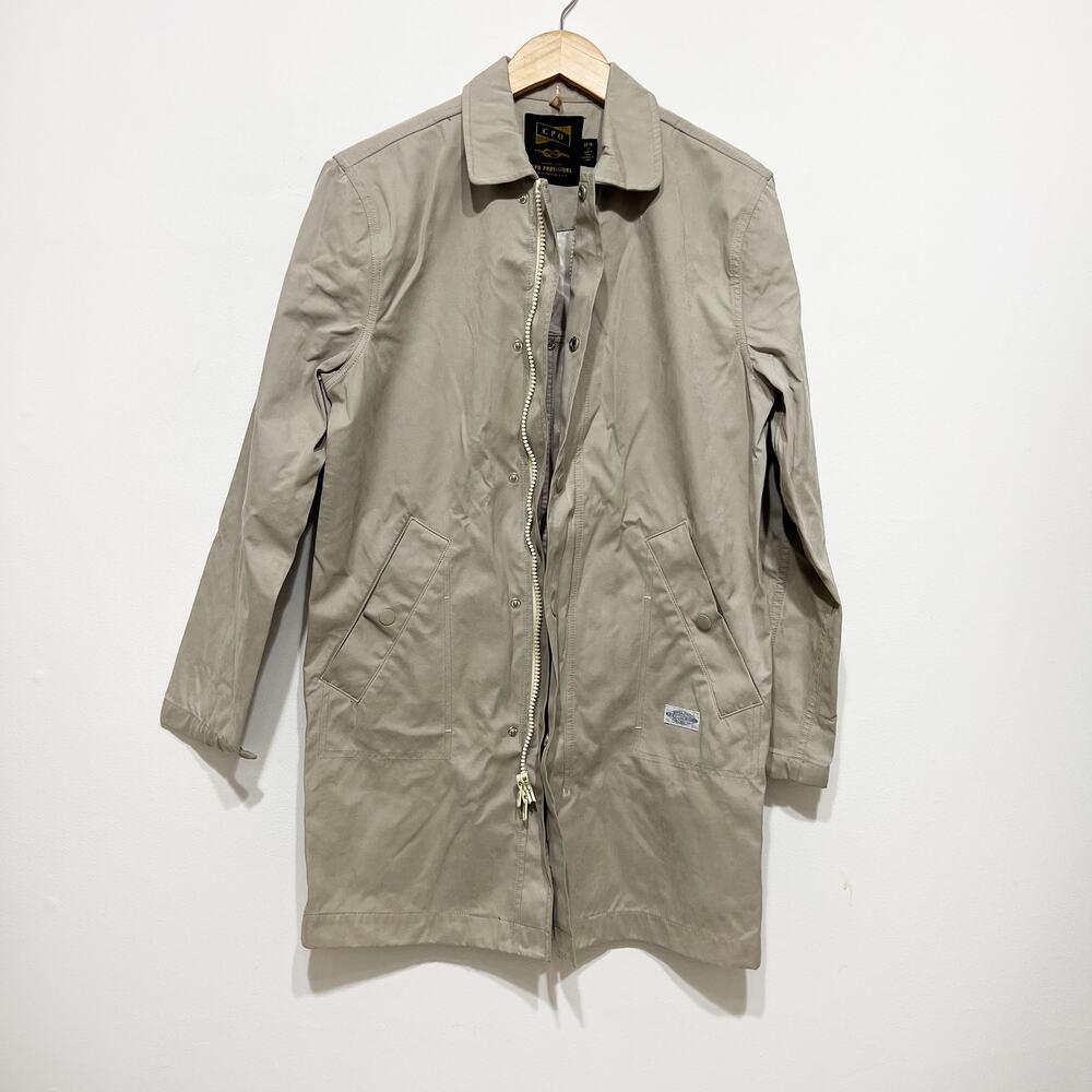 Shipmen Supply CPO Provisions mens khaki jacket rain coat Size XS